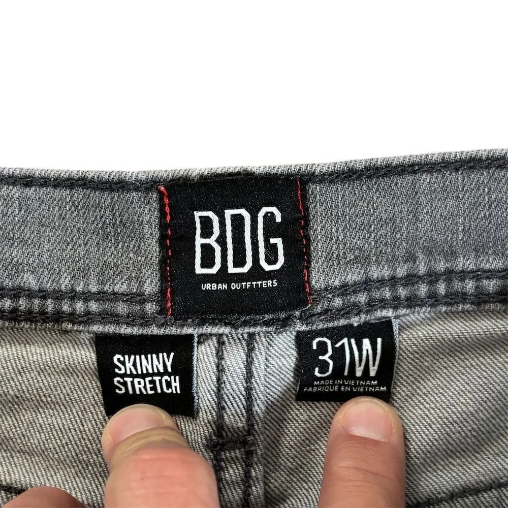 BDG Urban Outfitters Men's Skinny Gray Denim Jeans‎ Size 31W 29L